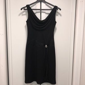 Betsy & Adam Black Cocktail Dress Size 8